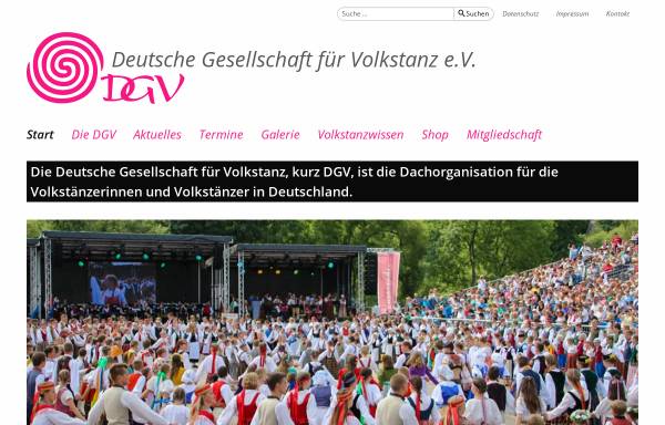 Vorschau von volkstanz.de, Deutsche Gesellschaft für Volkstanz e.V. (DGV)