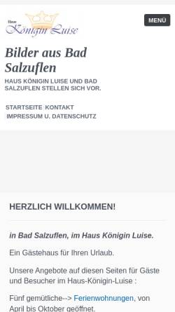 Vorschau der mobilen Webseite www.haus-koenigin-luise.de, Bilder aus Bad Salzuflen