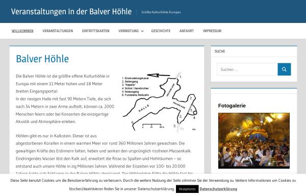 Vorschau von www.balver-hoehle.de, Balver Höhle