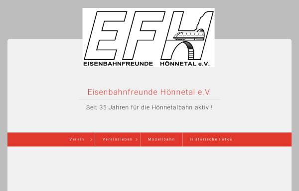 Vorschau von www.efhoennetal.de, Eisenbahnfreunde Hönnetal e.V.