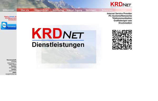 Vorschau von www.krdnet.de, Internet Service, KRDNet GbR