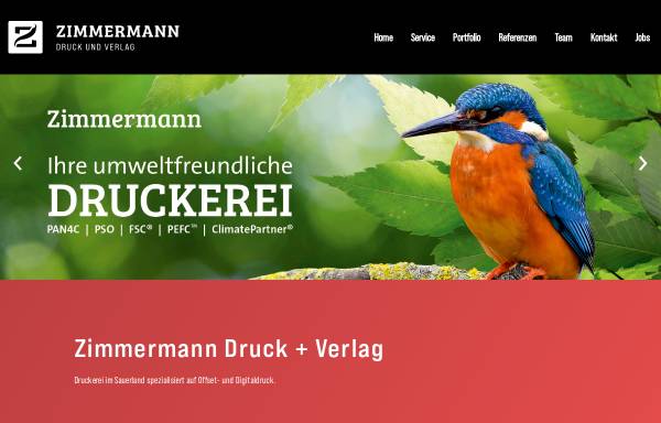 Vorschau von www.zimmermann-druck.de, Zimmermann Druck und Verlag GmbH