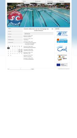 Vorschau der mobilen Webseite www.sv-undine.de, SV Undine Neubeckum e.V.