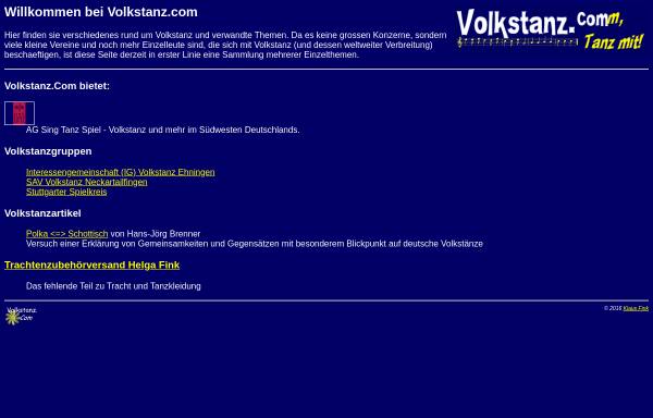 Vorschau von www.volkstanz.com, Volkstanz.com