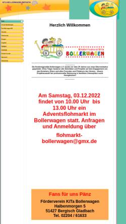 Vorschau der mobilen Webseite www.bollerwagen-refrath.de, Kindertagesstätte Bollerwagen