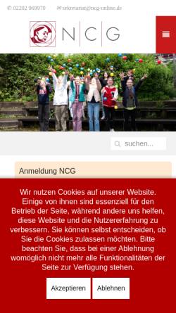 Vorschau der mobilen Webseite www.ncg-online.de, Nicolaus-Cusanus-Gymnasium (NCG)