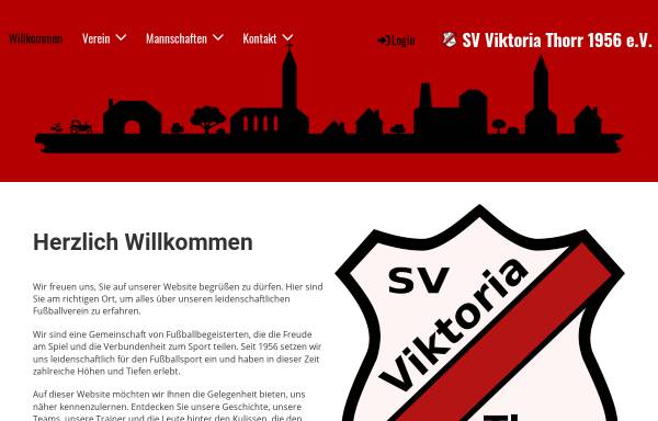 Vorschau von www.viktoriathorr.de, SV Viktoria Thorr 1956 e.V.
