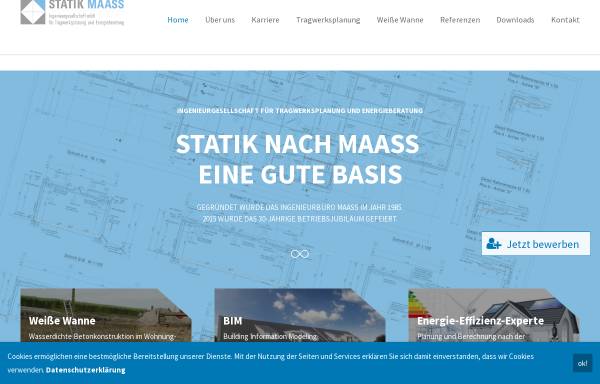 Vorschau von www.statik-maass.de, Statik Maass