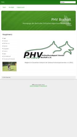 Vorschau der mobilen Webseite www.phvbocholt.de, PHV Bocholt e.V.