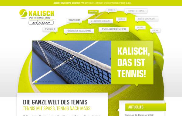 Vorschau von www.kalisch-tennis.de, Tennishalle Kalisch