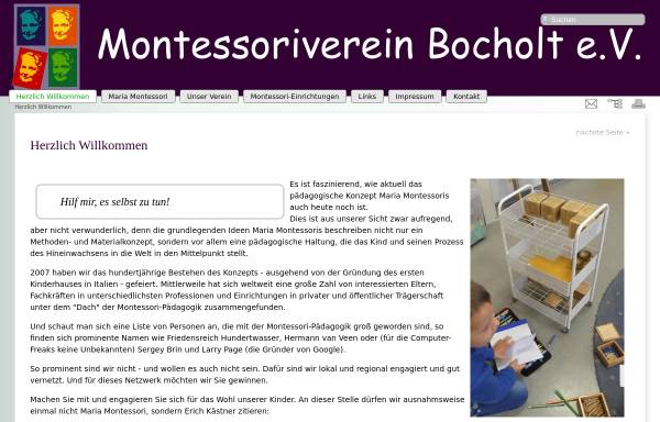 Vorschau von www.montessori-bocholt.de, Montessori-Verein Bocholt e.V.