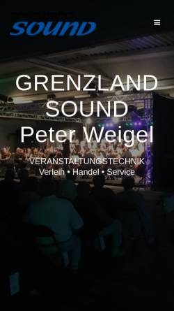 Vorschau der mobilen Webseite www.grenzland-tonstudios.de, Grenzland-Tonstudio