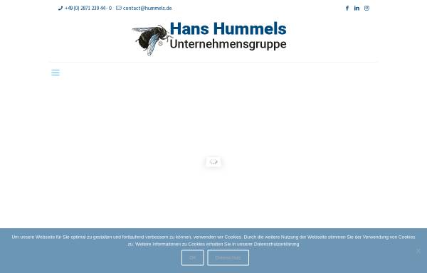 Vorschau von www.hummels.de, Hans Hummels Unternehmensgruppe