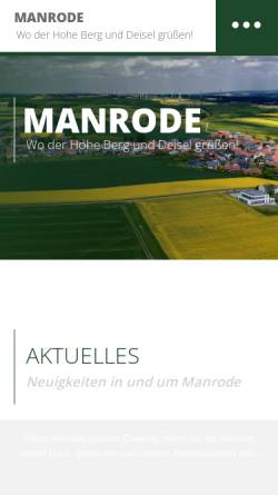 Vorschau der mobilen Webseite www.manrode.de, Manrode