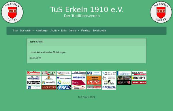 Vorschau von www.tus-erkeln.de, Erkeln