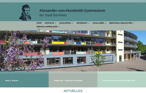 Vorschau von www.avh-gymnasium.de, Alexander-von-Humboldt-Gymnasium Bornheim