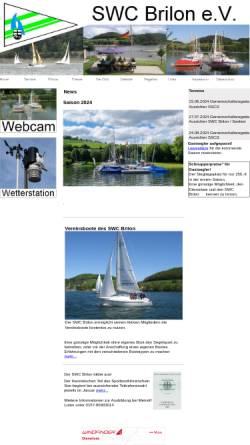 Vorschau der mobilen Webseite swc-brilon.de, Segel- und Wassersport - Club Brilon e.V.