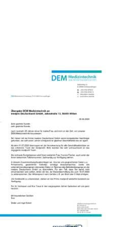 Vorschau der mobilen Webseite dem-medizintechnik.de, DEM Medizintechnik