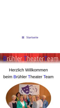 Vorschau der mobilen Webseite www.bruehlertheaterteam.de, BTT - BrühlerTheaterTeam