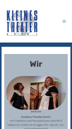 Vorschau der mobilen Webseite www.kleinestheaterbruehl.de, Kleines Theater Brühl e.V.