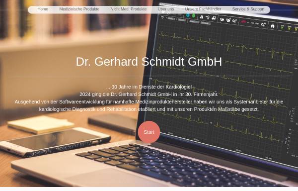 Vorschau von www.dasekg.de, Dr. Gerhard Schmidt GmbH