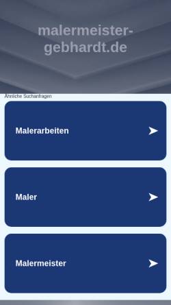 Vorschau der mobilen Webseite www.malermeister-gebhardt.de, Rudolf Gebhardt Junior, Malermeister