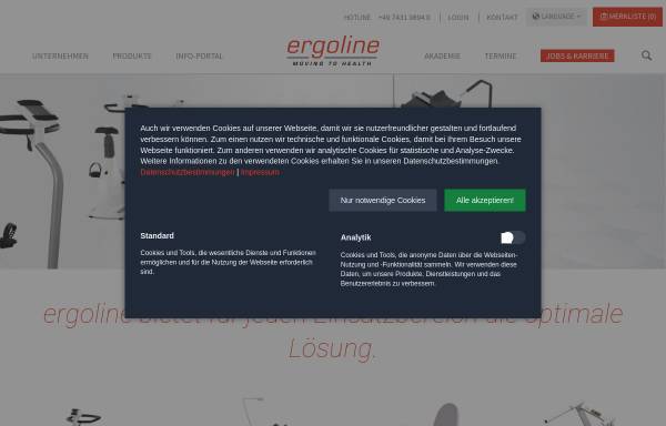 Vorschau von www.ergoline.com, ergoline GmbH
