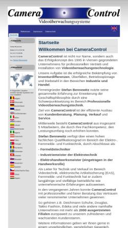Vorschau der mobilen Webseite cameracontrol.de, Camera Control - Videoüberwachungssysteme