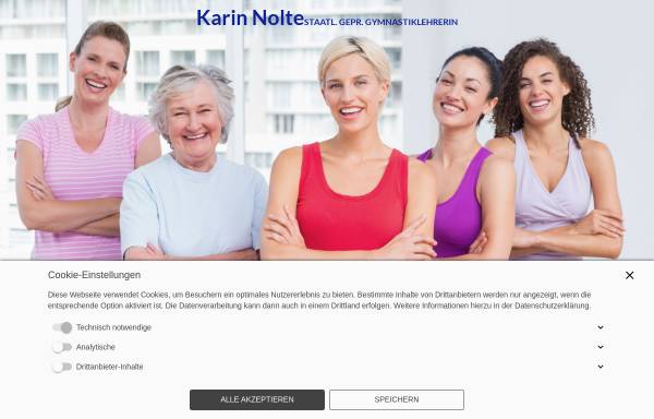 Vorschau von www.karin-nolte.de, Karin Nolte - Gymnastiklehrerin