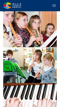Vorschau der mobilen Webseite www.musikschule-brueggen.de, Private Musikschule Ulrike Härtel