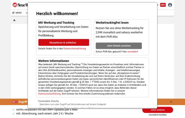 Vorschau von www.nw-news.de, Neue Westfälische, Ausgabe Bünde