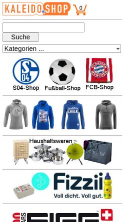 Vorschau der mobilen Webseite www.kaleidoshop.de, Kaleido.Shop GmbH