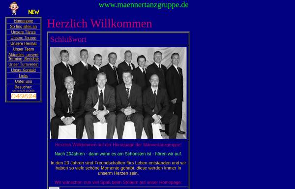 Vorschau von www.maennertanzgruppe.de, Männertanzgruppe des Turnverein Holzhausen