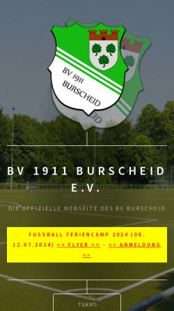 Vorschau der mobilen Webseite bvburscheid.de, BV 1911 Burscheid e. V.