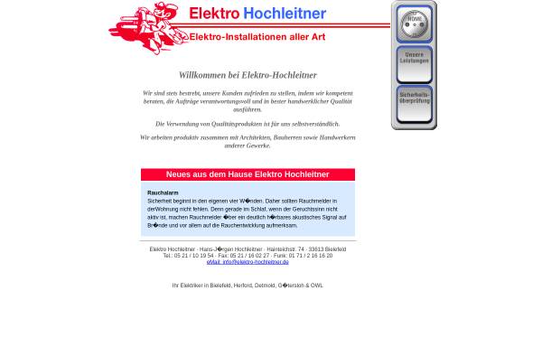 Vorschau von www.elektro-hochleitner.de, Elektro Hochleitner