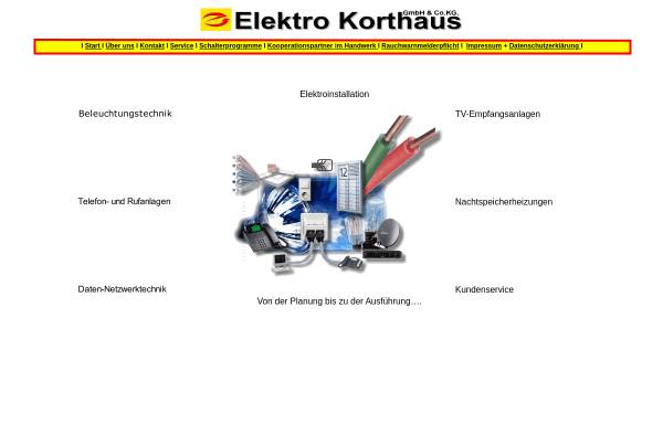 Vorschau von www.elektro-korthaus.de, Elektro Korthaus