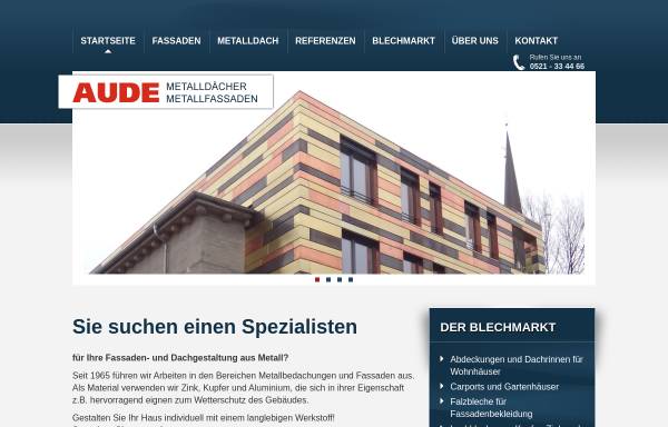 Vorschau von metalldach-aude.de, Aude GmbH