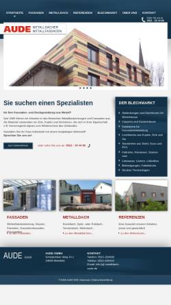Vorschau der mobilen Webseite metalldach-aude.de, Aude GmbH