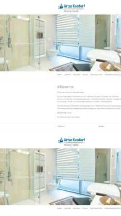Vorschau der mobilen Webseite www.kasdorf.de, Artur Kasdorf