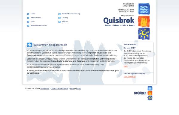 Vorschau von www.quisbrok.de, Quisbrok GmbH