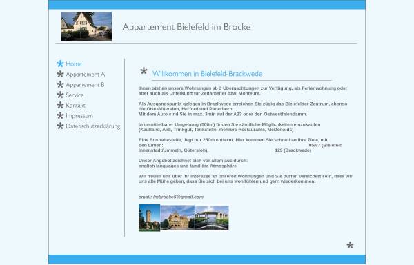 Vorschau von www.appartement-im-brocke.de, Appartement Im Brocke