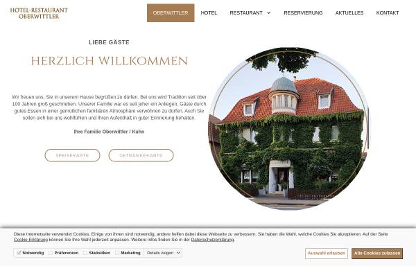 Vorschau von www.oberwittler.de, Hotel Oberwittler