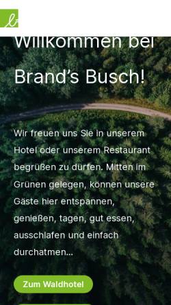 Vorschau der mobilen Webseite fahrlehrer-schule.de, Waldhotel Brand's Busch