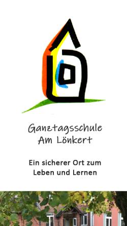 Vorschau der mobilen Webseite loenkertschule.de, Ganztagsschule Am Lönkert