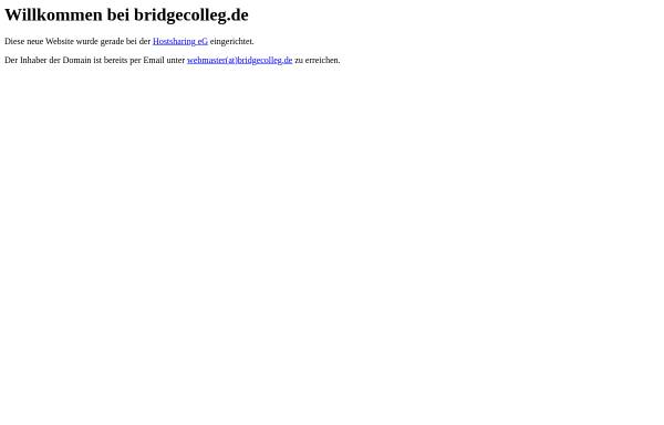 Vorschau von www.bridgecolleg.de, Bridge Colleg