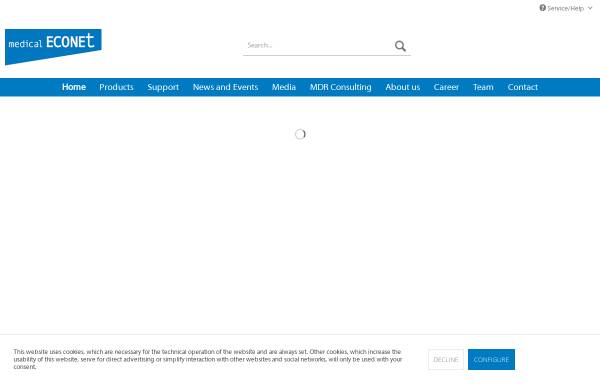 Vorschau von www.medical-econet.com, Medical Econet GmbH - Medizintechnischer Großhandel