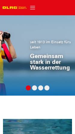 Vorschau der mobilen Webseite bielefeld.dlrg.de, DLRG Ortsgruppe Sennestadt e.V.