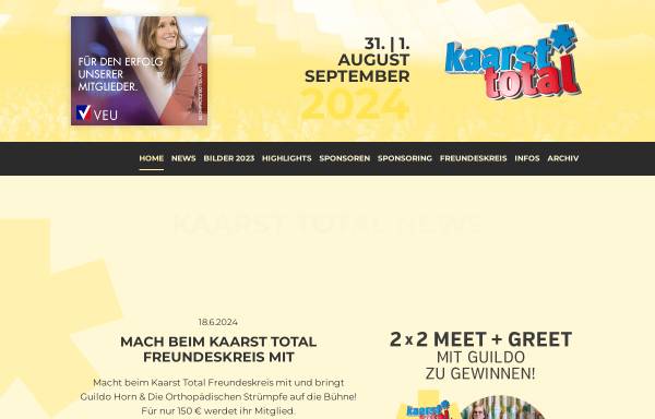 Vorschau von www.kaarsttotal.de, Kaarst-Total, Stadtfest