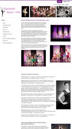 Vorschau der mobilen Webseite www.danceandarts.de, Tanzstudio Dance + Arts, Annika Otto