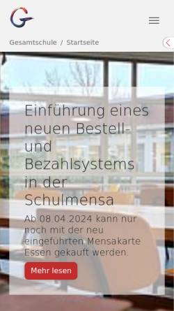 Vorschau der mobilen Webseite www.gesamtschule-kamen.de, Gesamtschule Kamen